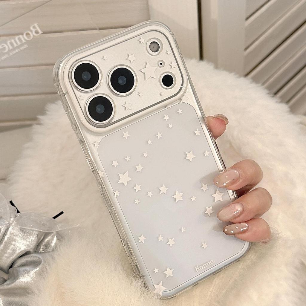 Белый чехол со звездой для iPhone 16, iPhone 17 и iPhone 17 Pro Max