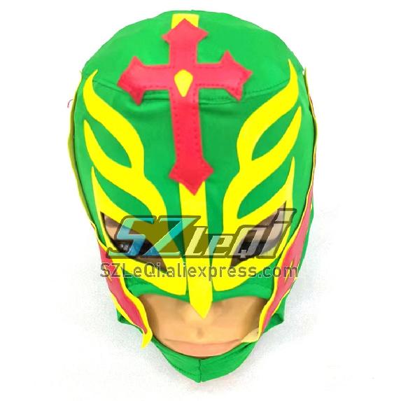 Маска для рестлинга на всю голову для Рея Мистерио, головной убор Lucha Libre, Хэллоуин, страшный косплей, костюм для вечеринки, реквизит для дома с привидениями, маски