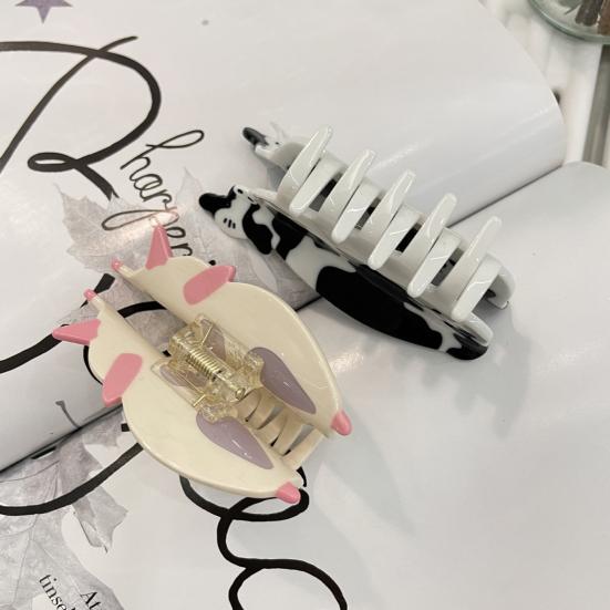 Заколка для волос животных, нескользящая, сильная фиксация, форма коровы, свиньи, цыпленка, женщины, девушки, длинные, толстые, тонкие, вьющиеся зажимы для волос, модные аксессуары для волос