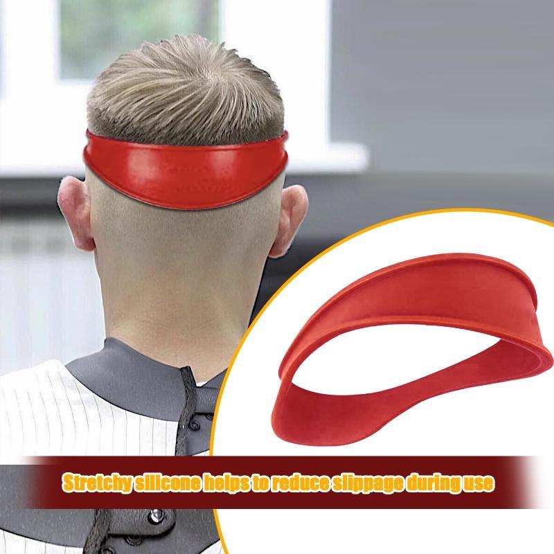 Silicone Shaving Neckline Template for Barber Hair Removal Neck Cut Hairdresser Tool Shave Use Elastic Band