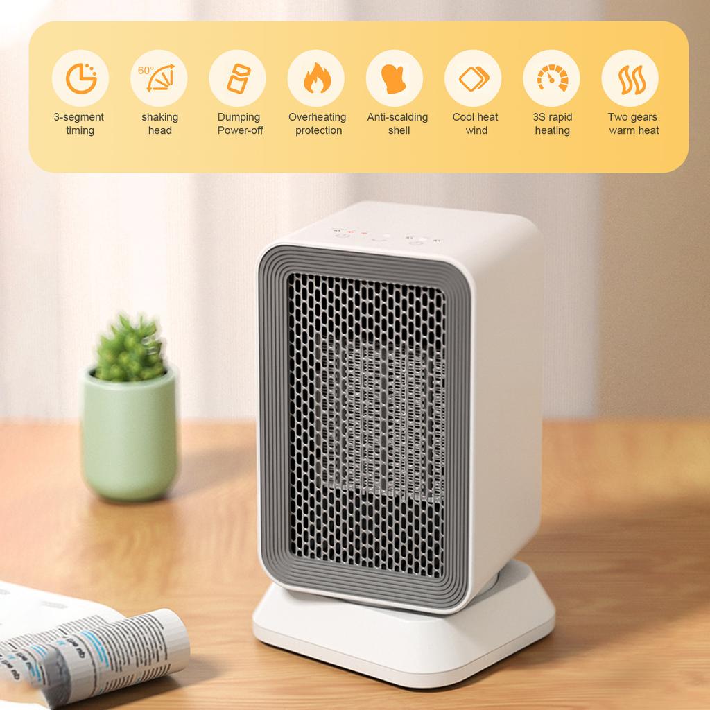 Встряхивающая голова, бесшумный нагрев, небольшой нагреватель, вентилятор, быстрый нагрев, интеллектуальный контроль температуры для дома