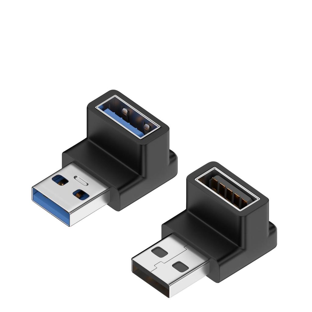 USB-адаптер типа C: Папа-Мама-Папа-Мама, Г-образный Thunderbolt 3 под углом 90° для компьютеров