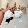Cartoon Cat Soft Tail Plush Keyring Pendant Stuffed Cat Keyring  Grab Machine Doll Toy