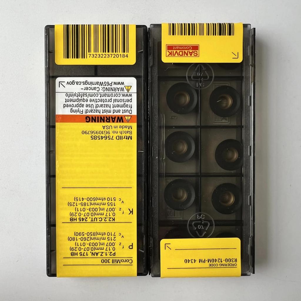 Original Sandvik / R300-1240M-PM 4340 /  CNC Lathe Carbide Blade 10 Pcs