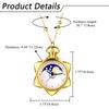 Карманные часы Солнце Луна Звезда Гексаграмма Подвеска Часы Аналоговый дисплей Водонепроницаемые Милые карманные часы Ожерелье Цепочка свитера Золотая мода Аксессуар День рождения