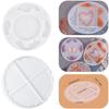 Clear Round Coaster Resin Casting Mold Silicone Jewelry Pendant Making Irregular DIY Craft Mold