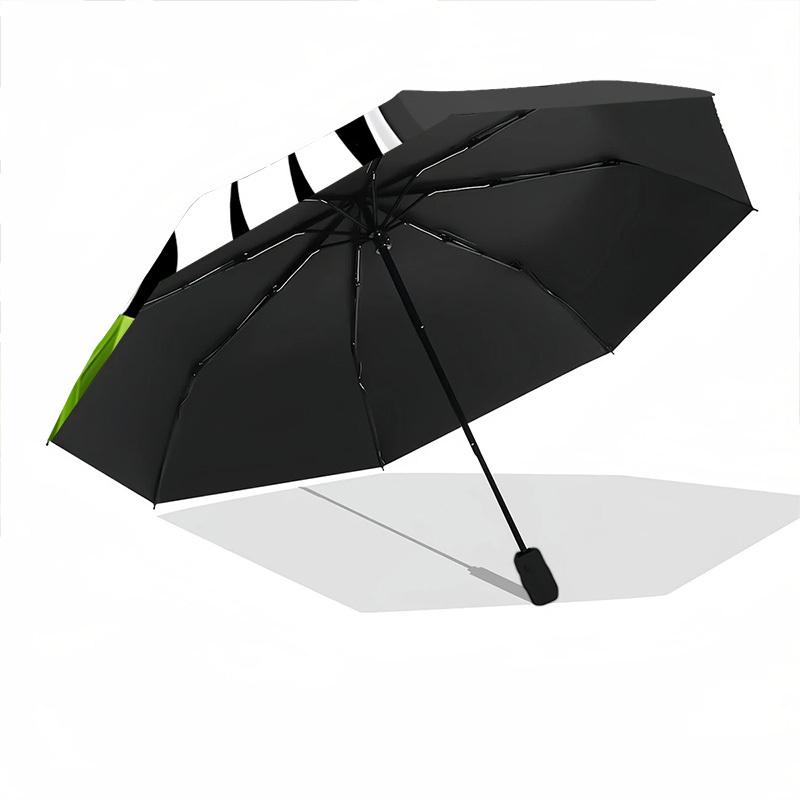 1pc Zebra Print Auto-Fold Umbrella with One-Touch Open/Close - 8 Reinforced Ribs for Windproof Stability, yy251118263