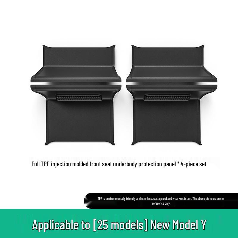 Экологичные коврики для пола автомобиля из ТПЭ для Tesla Model Y 2019-2025, Левый/Правый руль.