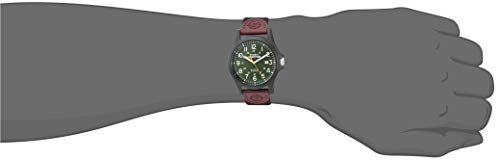 Часы Timex Men's Expedition Acadia Full Size, черный/коричневый/темно-зеленый, TWF3C8430