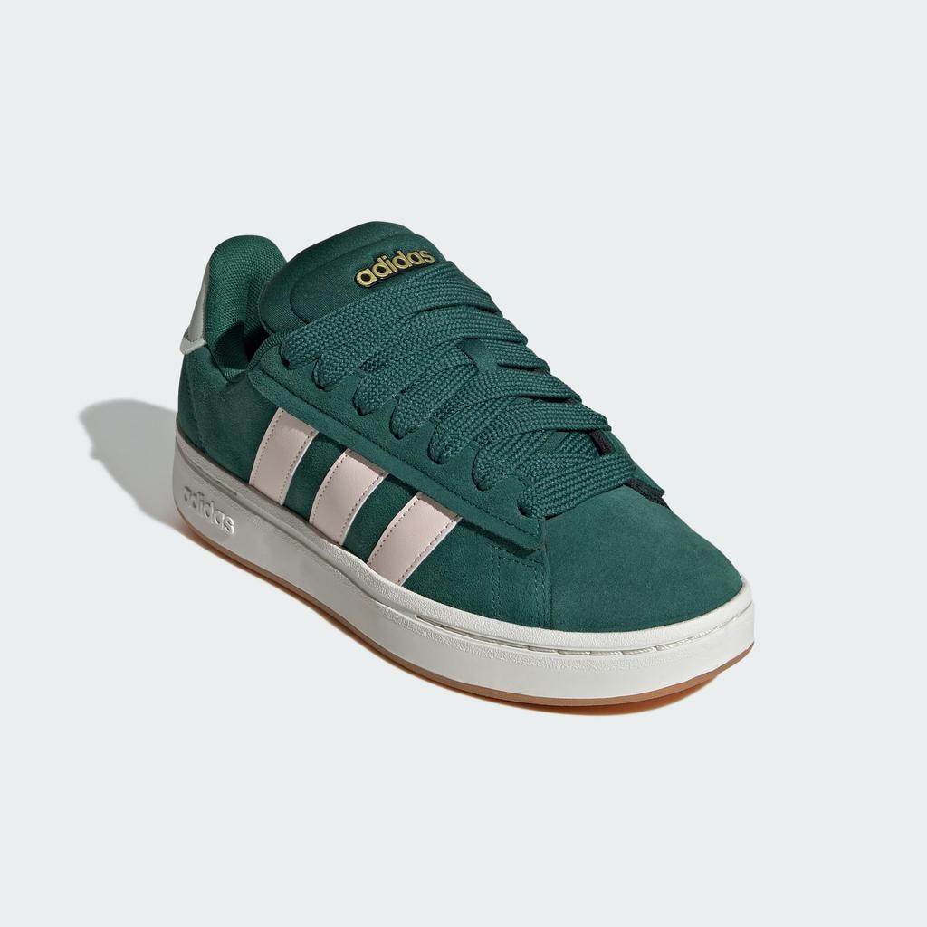 adidas Женские кроссовки Grand Court Alpha, размер 24.0, зеленые и бледно-розовые,