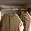 5pcs Metal Triangle Clothes Hangers,Nordic Solid Trousers Organizer,Coat Scarf Sling Top Drying Storage Racks for Wardrobe Hotel