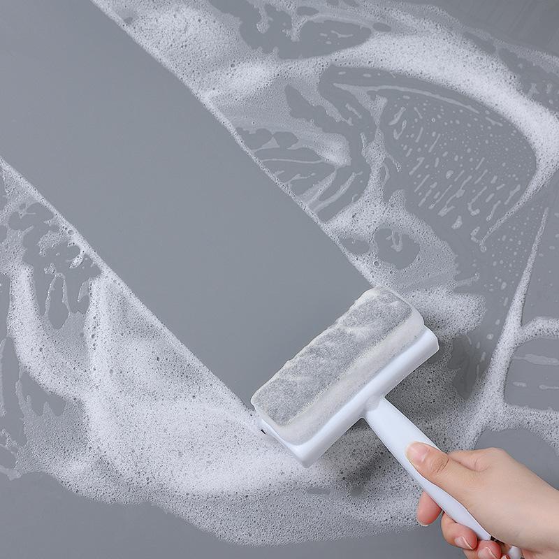 Стеклоочиститель Зеркальная губка Скраб для чистки ванной комнаты Щетка для чистки рабочего стола в ванной комнате Подвесной очиститель для воды Стеклоочиститель для окон