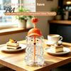 Bear Shape Tumbler 600ML Glass with Lid & Straw, 20oz Borosilicate Drinking Water Bottle Straw Cup for Iced Coffee, Boba Tea, Milk, Gift Women