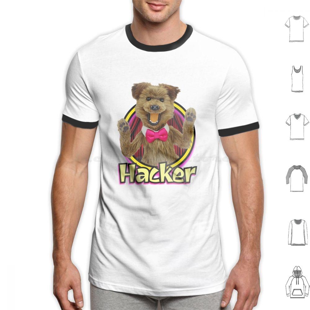 Hacker T Dog From Hacker Time T Shirt Big Size 100 Cotton Puppet Puppetbuilder Puppetbuilding Puppeteer Puppetmaker Puppet