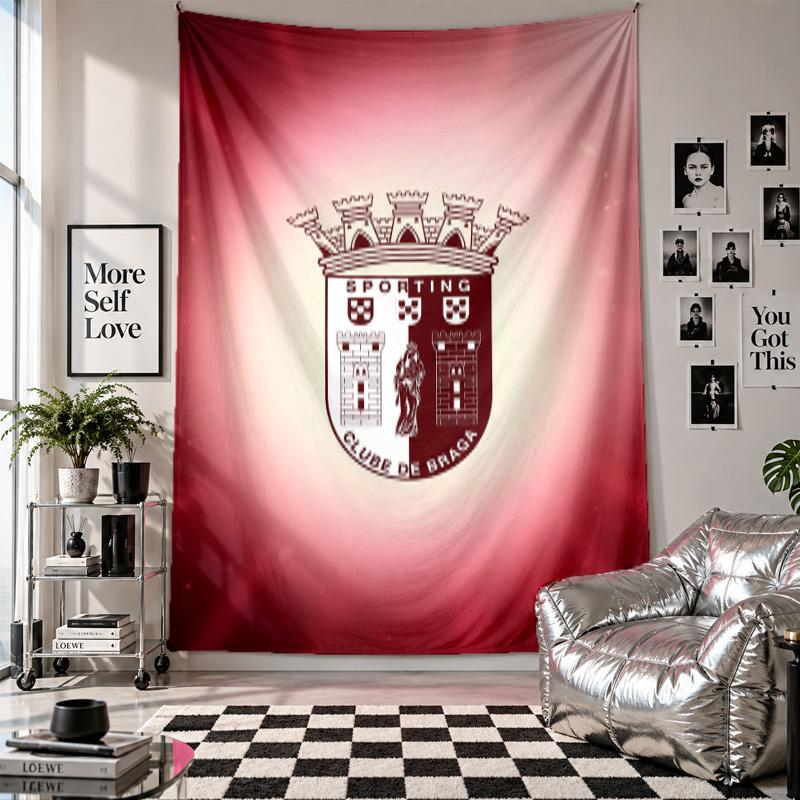 Braga FC Wall Tapestry Home Decor Wall Hanging Cloth for Bedroom Living Room Background