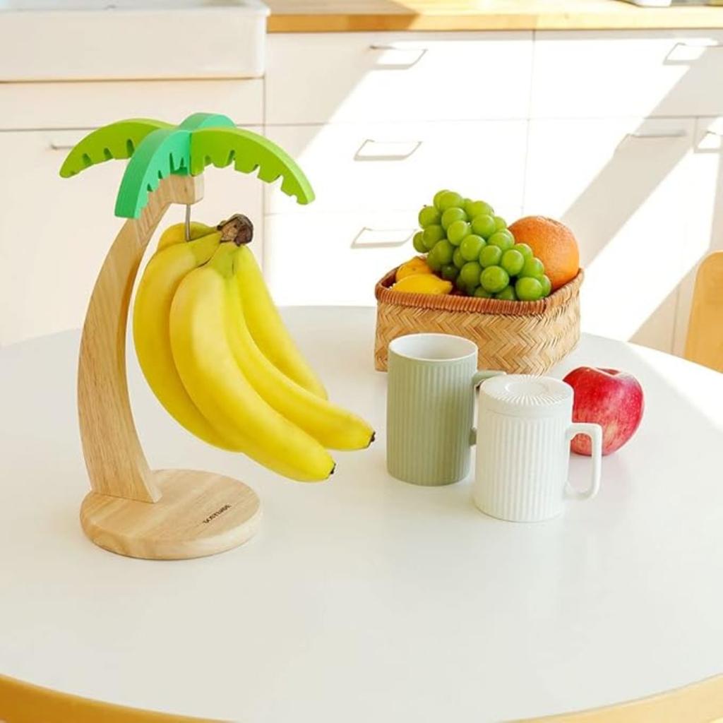 Banana Holder - Banana Hanger Tree with Stainless Steel Hook for Kitchen Countertop