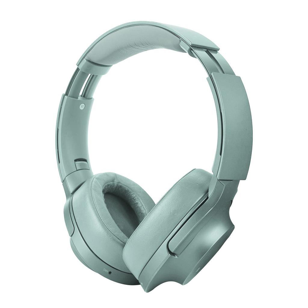 Совместимость оголовья Geekria Оголовье для наушников Protein Leather Pad Совместимость с Sony SONY Замена MDR-100ABN (Серо-зеленый)