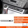 Для BMW X3 E83 2004 2005 2006 2007 2008 2009 2010 наклейка из углеродного волокна Центральное управление коробкой передач Розетка Интерьер автомобиля