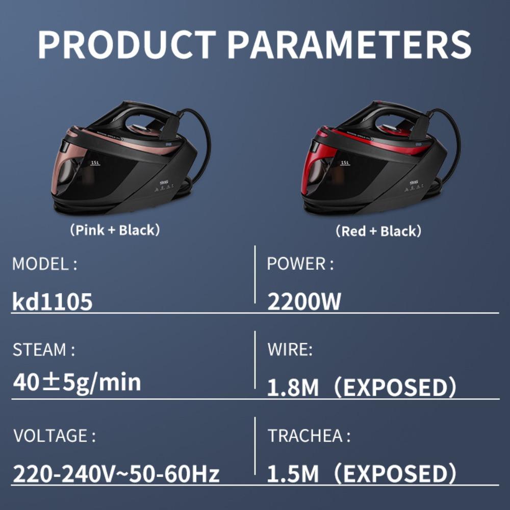 Ручной паровой электрический утюг Бытовая небольшая подвесная гладильная машина Гладильный утюг с керамической нижней пластиной двойного назначения для влажной и сухой уборки