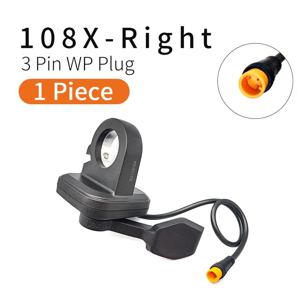 Ebike Thumb Throttle WUXING 108X Finger Throttle 24V 36V 48V 60V 72V Universal voltage Left Right Thumb Throttle for E Scooter Throttles 2