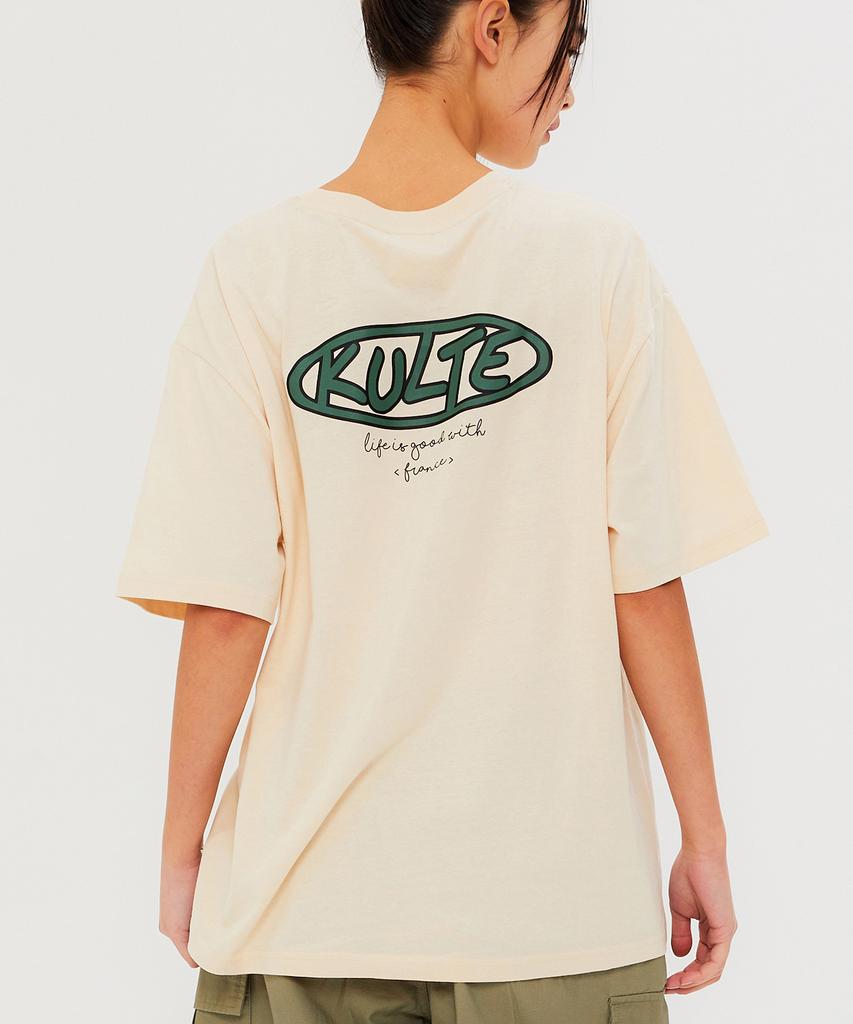 KULTE Orbit Logo T-Shirt Ivory