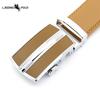 Мужской кожаный ремень Высококачественная автоматическая пряжка Простой деловой повседневный мужской ремень