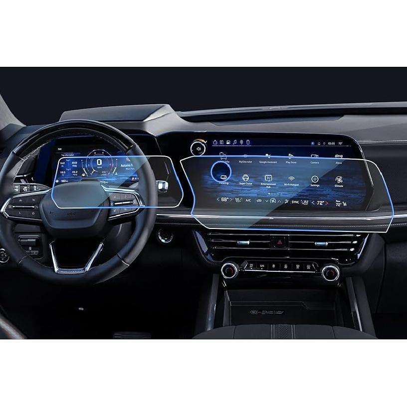 CDEFG 2 шт. для Chevy Tahoe Suburban GMC Yukon 2021-2025 Защитная пленка для экрана 2021-2025 Tahoe Suburban Yukon Escalade 12,6 дюйма Защитная крышка экрана для заднего сиденья