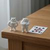 Статуэтка Мускулистый Кот, 3D-печатная стоячая фигурка мускулистого кота, Забавная причудливая фигурка котенка, Настольное украшение для гостиной, спальни, офисного стола, шкафа