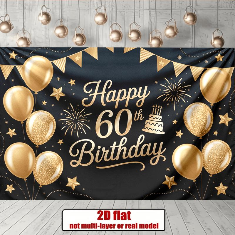 Party Backdrop Stars Cake Flat Golden Balloons Multi Family Weddings Birthdays Photo Booth Decor Front Door Decor