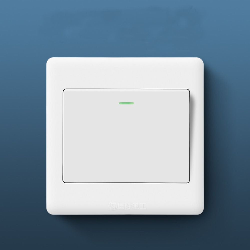 С люминесцентным индикатором света настенная панель выключателя света домашние аксессуары кнопки включения/выключения