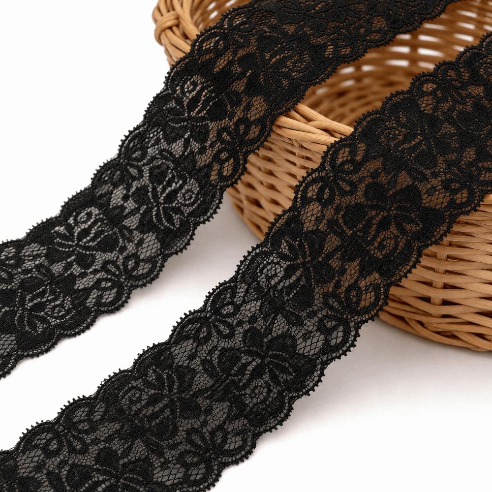 10 Yards Floral Lace Trim 2.36 Inch Wide Gift Wrapping Ribbon New Bridal Lace Ribbon For Sewing