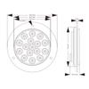 2PCS Round Rear Tail Lights Car LED Brake Stop Turn Signal Warning Lights 16LED Taillight Truck Trailer Lorry Blue Green 12V 24V
