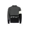 Свитер с блоками цвета и логотипом OFF WHITE OMHE048E20KNI0010701
