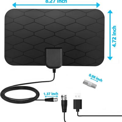 Комнатная антенна HDTV Мини Сетчатый Дизайн 4K 1080P DVB T2 Цифровая ТВ Антенна Улучшенный Прием Сигнала