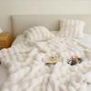 Premium Rabbit Fur Blanket: Luxurious and Thick for Bed, Sofa, or Office Winter Naps