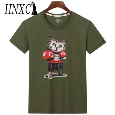 Футболка с коротким рукавом из хлопка HNXC, мужская модная свободная рубашка с коротким рукавом и принтом «Сострадательная рубашка»