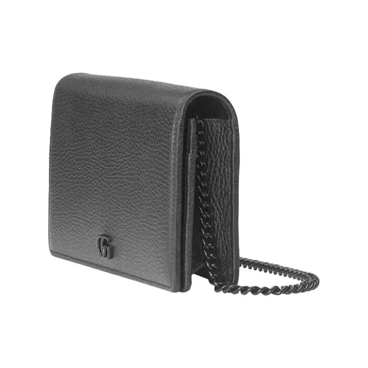 GUCCI GG Marmont Leather Shoulder Bag , Crossbody Bag Women's Black (Unisex) Crossbody Bags 497985 17WFN 1000