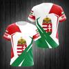 Hungary T-Shirts Hungarian Flag Emblem 3D Print Men Women Casual Fashion Oversized Short Sleeve T Shirt Kids Tees Tops Clothing