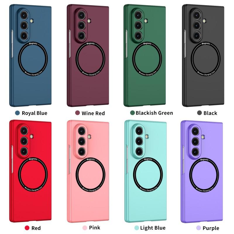 Ultra Thin Magnetic Phone Case Galaxy Z Fold8 Flip8 7 6 Slim PC Hard Shell With Built-in Magnet Ring