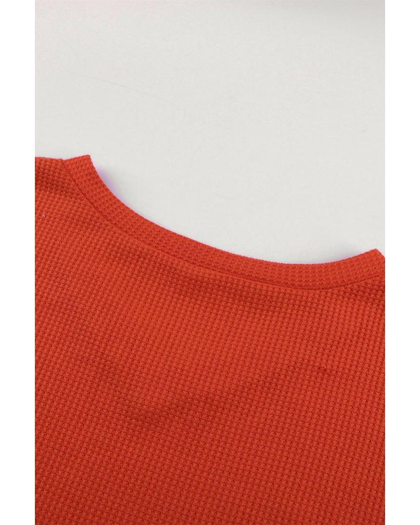 Azura Exchange Топ с леопардовыми полосками и рукавами-фонариками