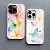 Разноцветный силиконовый чехол для телефона с бабочками для iPhone 14 15 16 Pro Max Plus 11 12 13 Pro Max X XS XR 7 8 Plus SE2 Задняя крышка