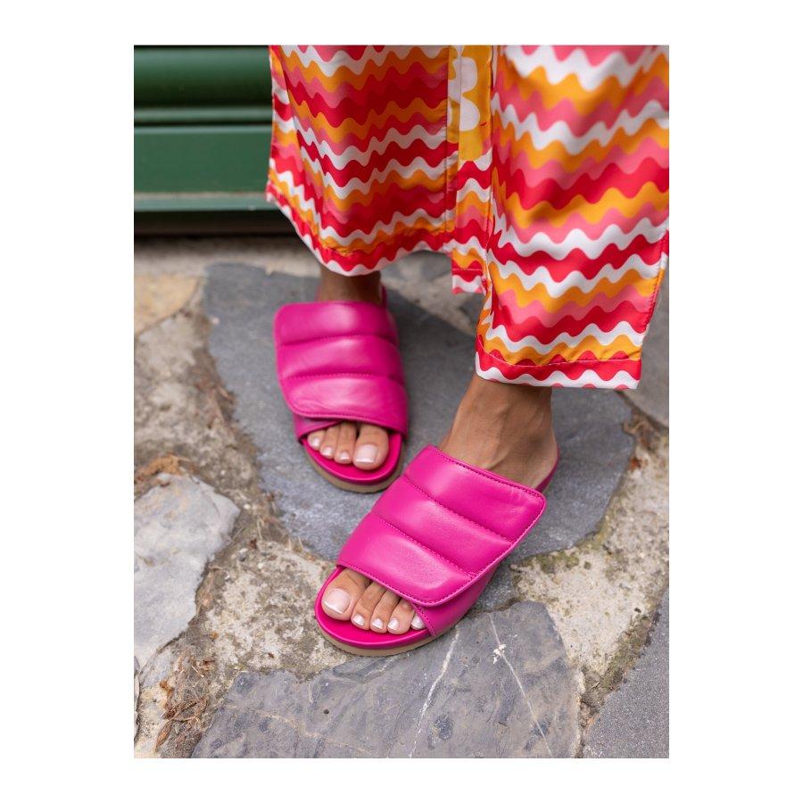 Женские летние повседневные тапочки из натуральной кожи