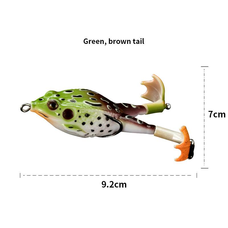 Мягкая приманка-плавунья Propeller Frog Swimbait Lures - реалистичное плавание, прочная конструкция