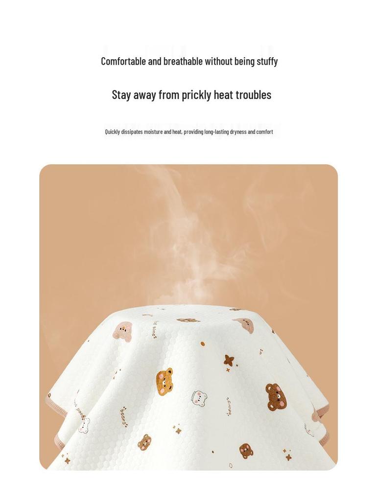 Baby Cotton Waterproof Antibacterial Mattress Pad - Washable Summer Pad