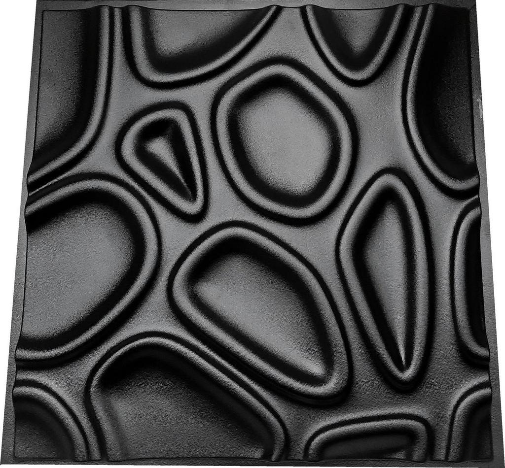 3D стеновая панель Форма для гипсовой, гипсовой или бетонной плитки для декоративных стеновых панелей "Капсула"