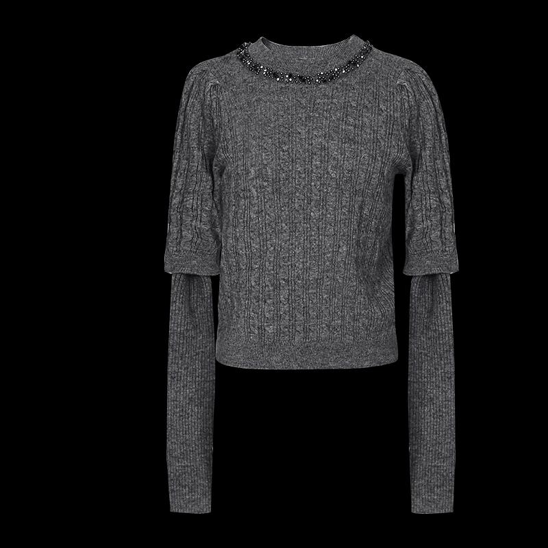 Women's Cable Knit Wool Sweater