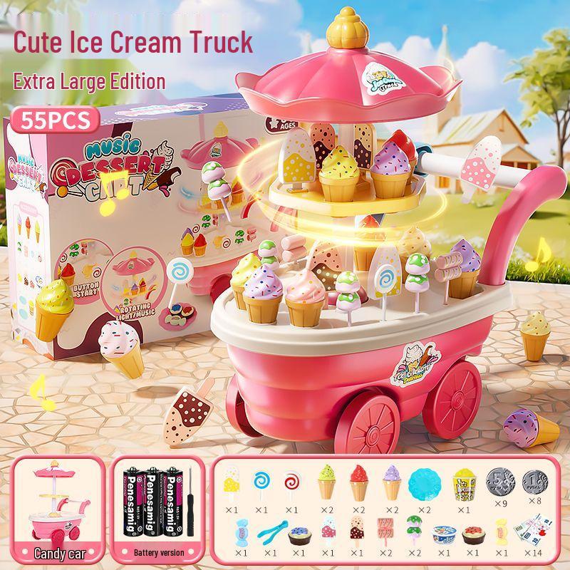 Музыкальный игровой набор «Тележка с мороженым» для детей: Игровой набор "Конфетница и Мороженица"