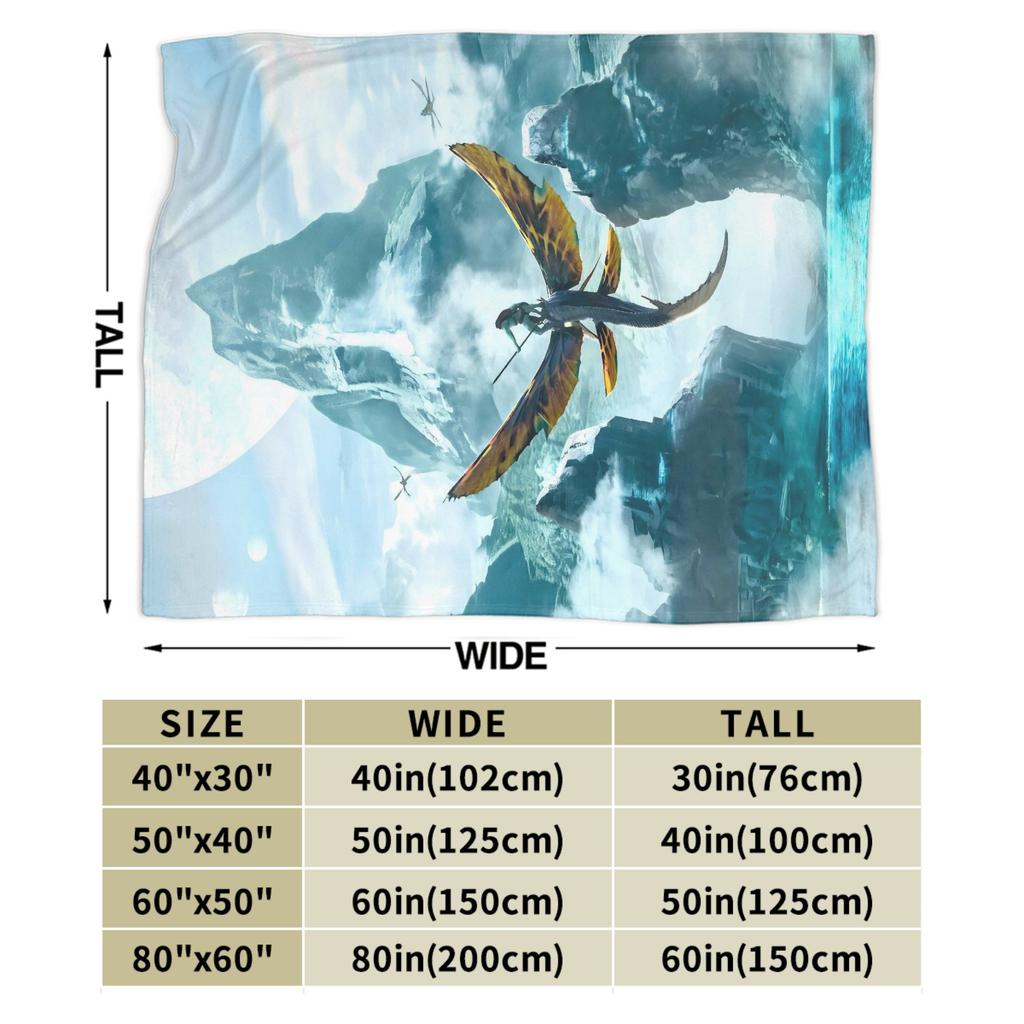 Avatar Movie Blanket Flannel Funny Warm Throw Blankets for Bedding Lounge Spring/Autumn