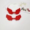 Satin Angel Wings Ultrasonic Embossed Fabric for DIY Decorations & Accessories