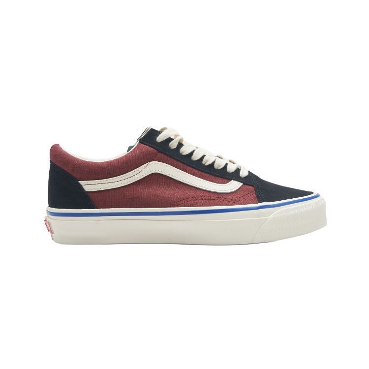 Vans Серия Old Skool Удобные Универсальные Низкие Кеды для Скейтбординга Мужские Кроссовки Красные Черные VN000CY2MDB